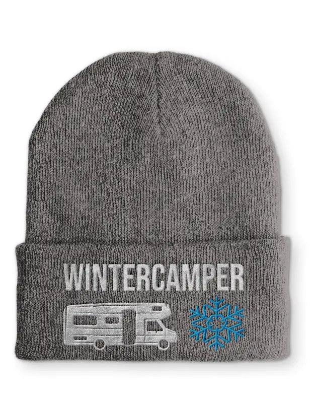 Wintercamper Statement Beanie Mütze mit Spruch - tshirtladen - Mütze