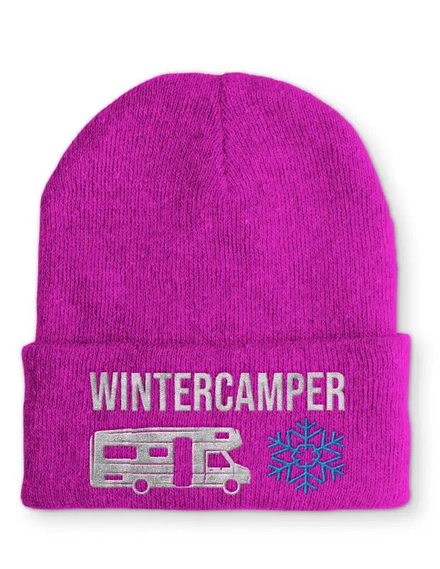 Wintercamper Statement Beanie Mütze mit Spruch - tshirtladen - Mütze