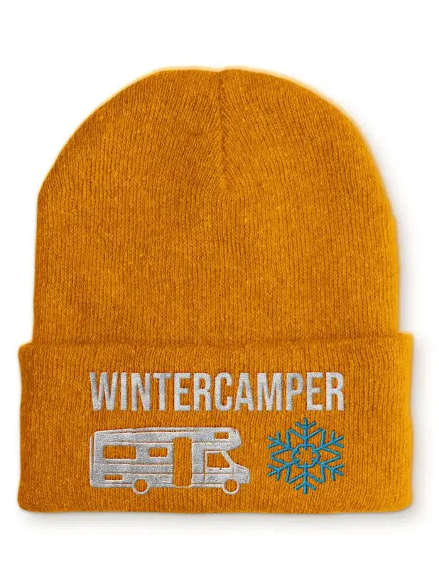 Wintercamper Statement Beanie Mütze mit Spruch - tshirtladen - Mütze