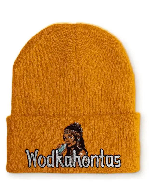 Wodkahontas Statement Beanie Mütze mit Spruch - tshirtladen - Mütze