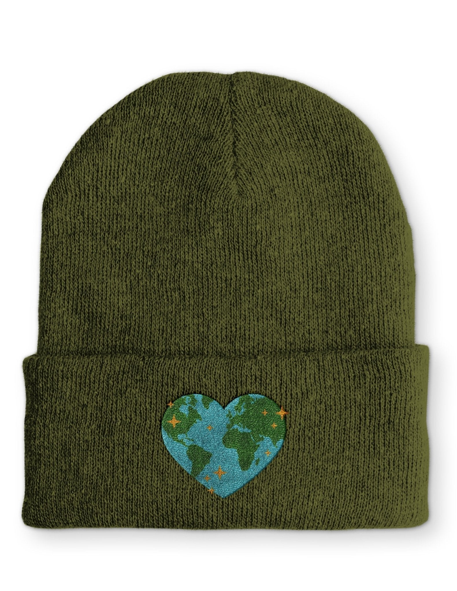 Worldmap Heart Beanie Mütze mit Spruch - tshirtladen - Mütze