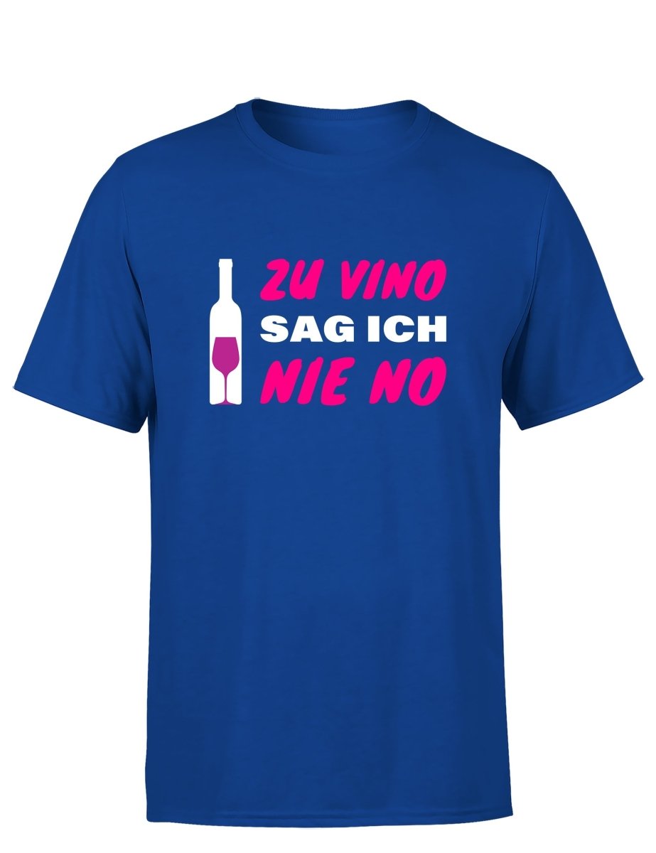 Zu Vino sag ich nie No Statement Herren T-Shirt - Schwarzer - Kaffee