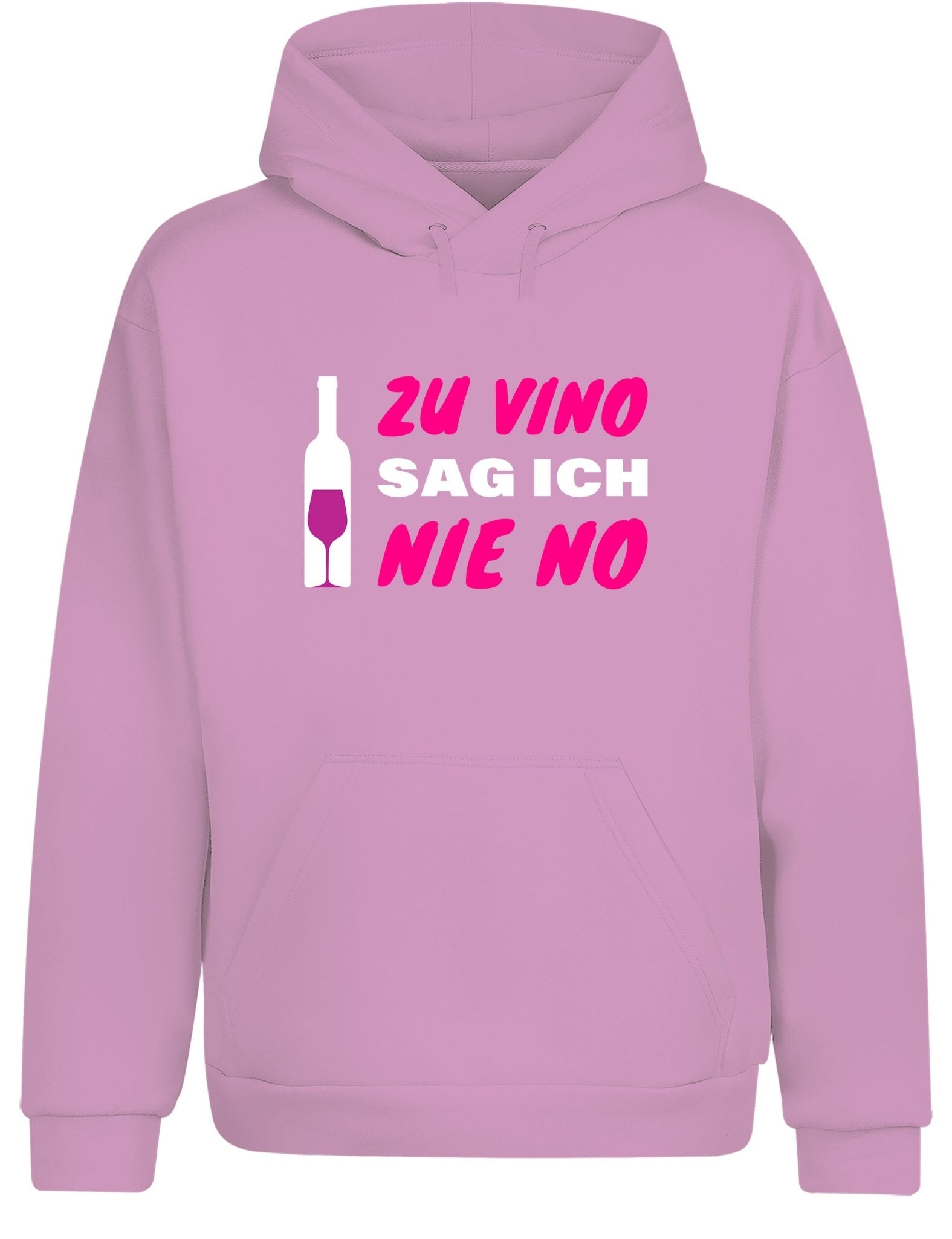 Zu Vino sag ich nie No Statement Hoodie Kapuzenpullover Unisex - tshirtladen - Hoodie