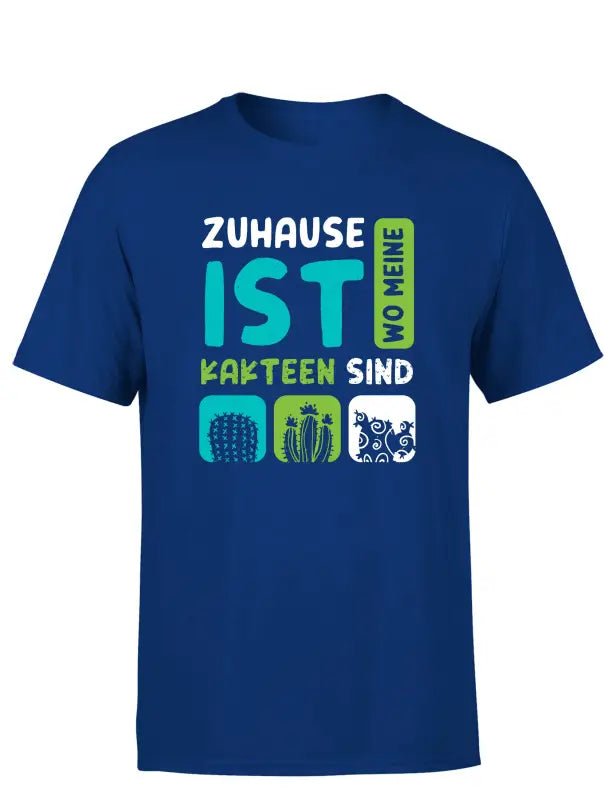 Zuhause ist wo meine Kakteen sind Herren T-Shirt - Schwarzer - Kaffee