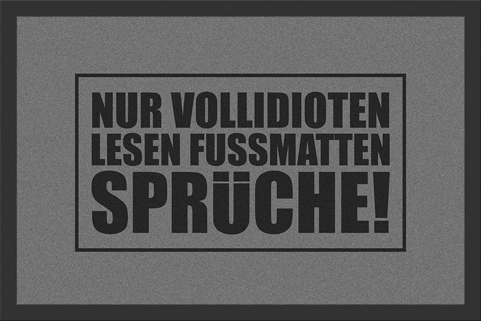 Vollidioten Fußmatte