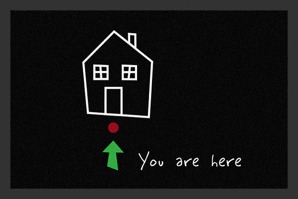 You Are Here Fußmatte