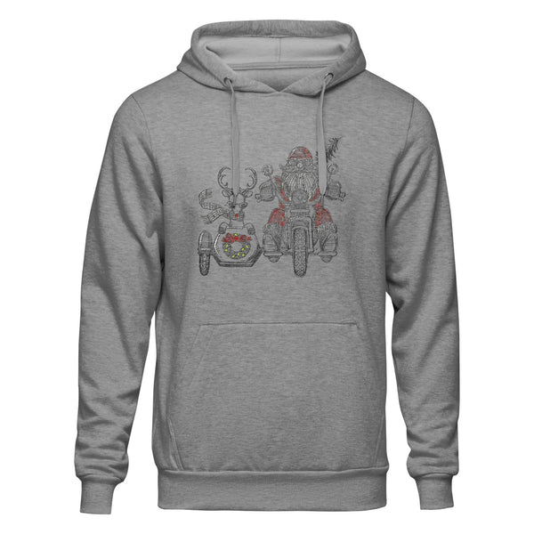 HOODIE UNISEX CHRISTMAS BIKER perfekt für WEIHNACHTEN