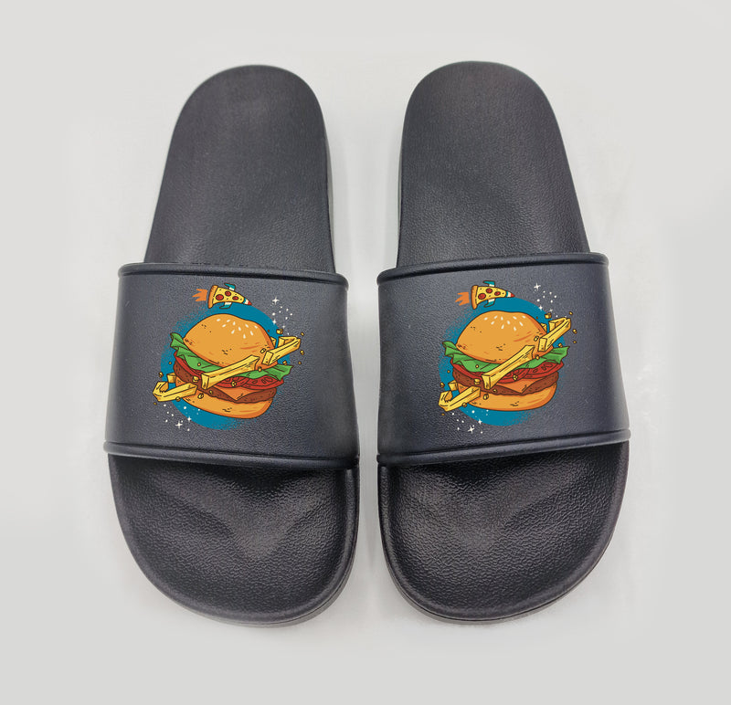 Badeschuhe Fast Food Planet