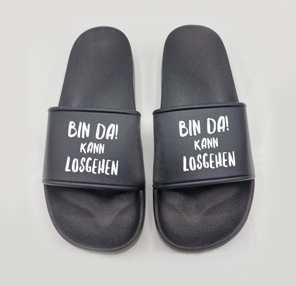 Badeschuhe Bin da kann losgehen