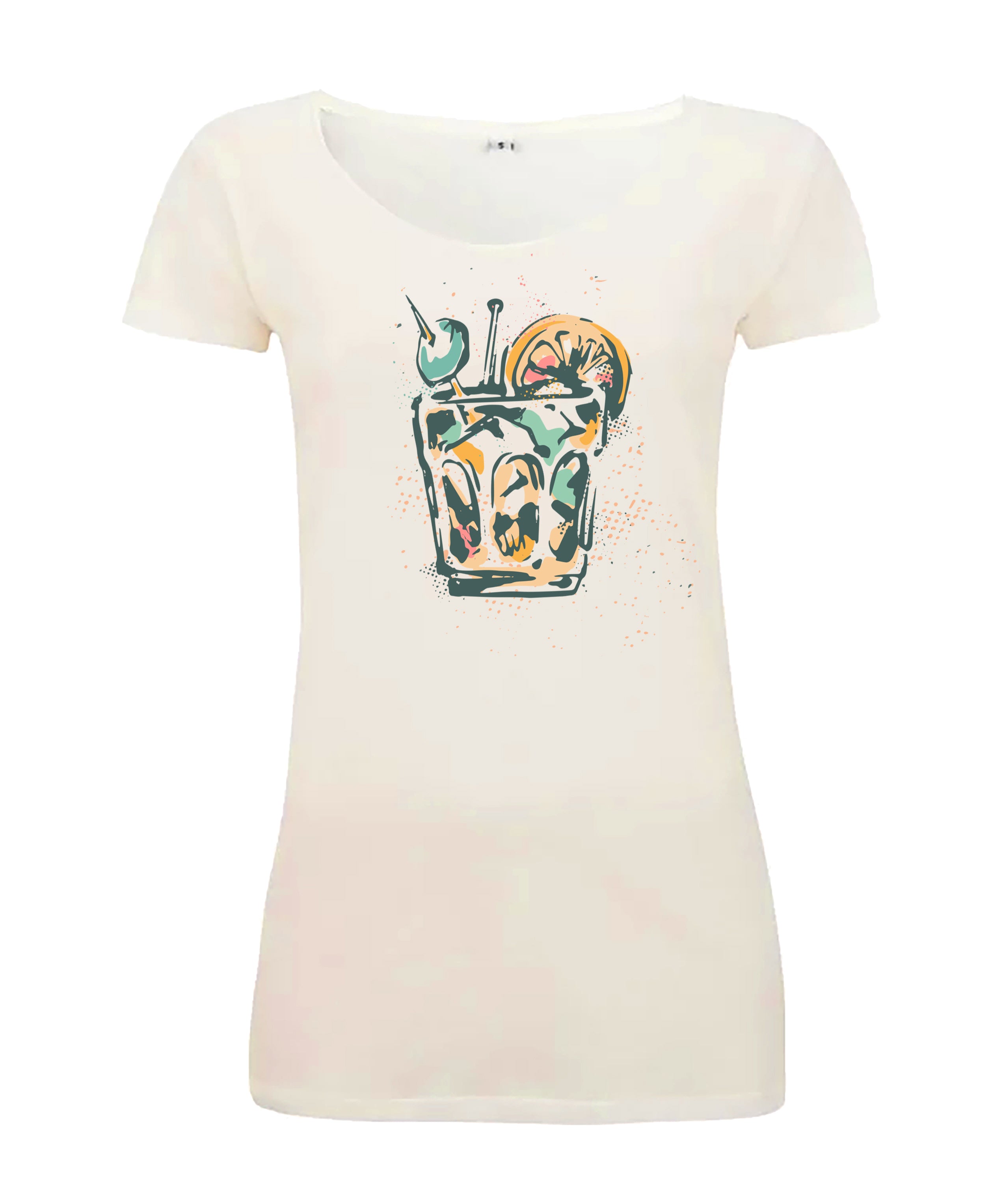 Sommershirt Cocktail Damen T-Shirt