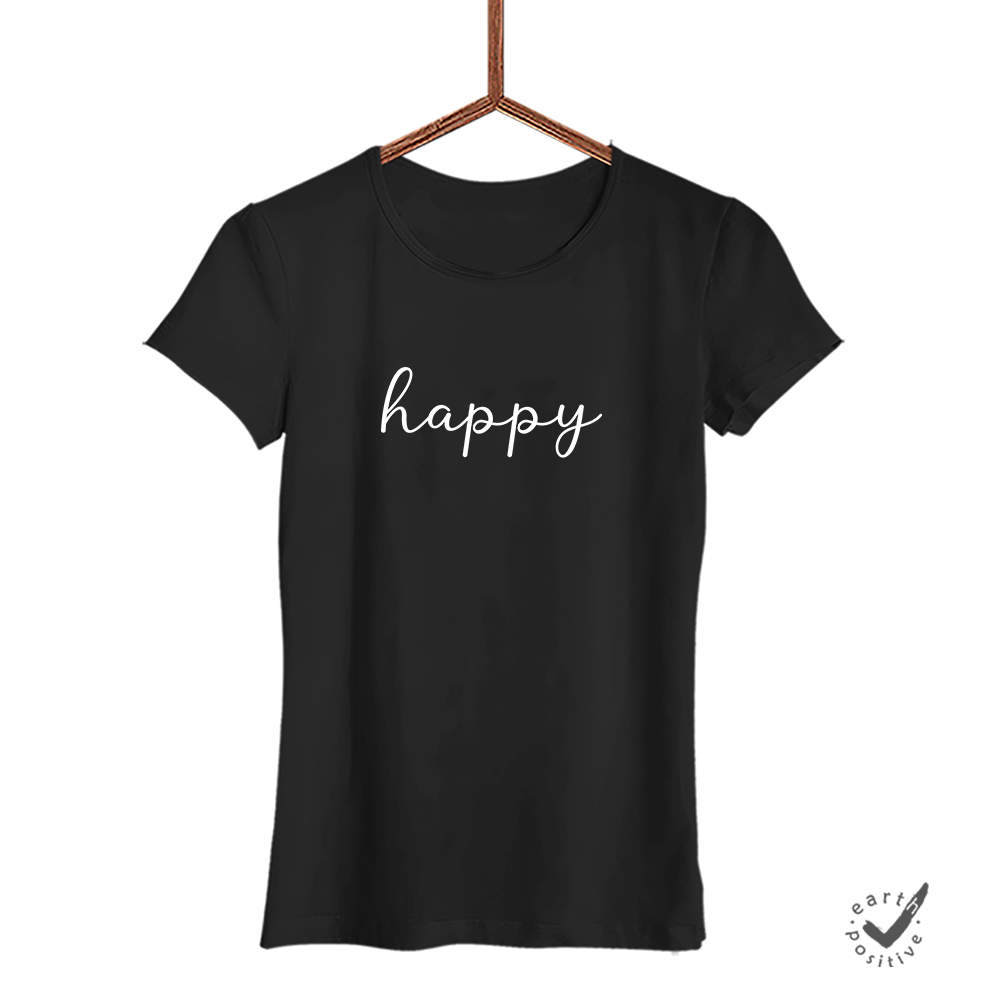 Damen T-Shirt happy