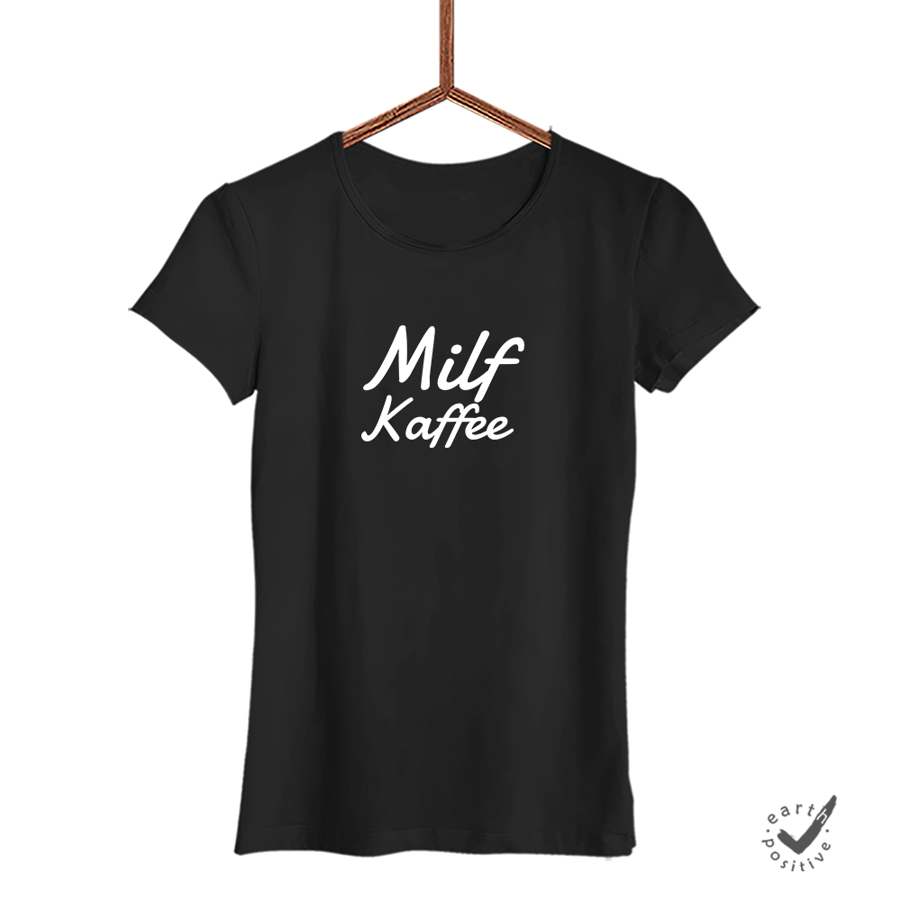 Damen T-Shirt Milf Kaffee