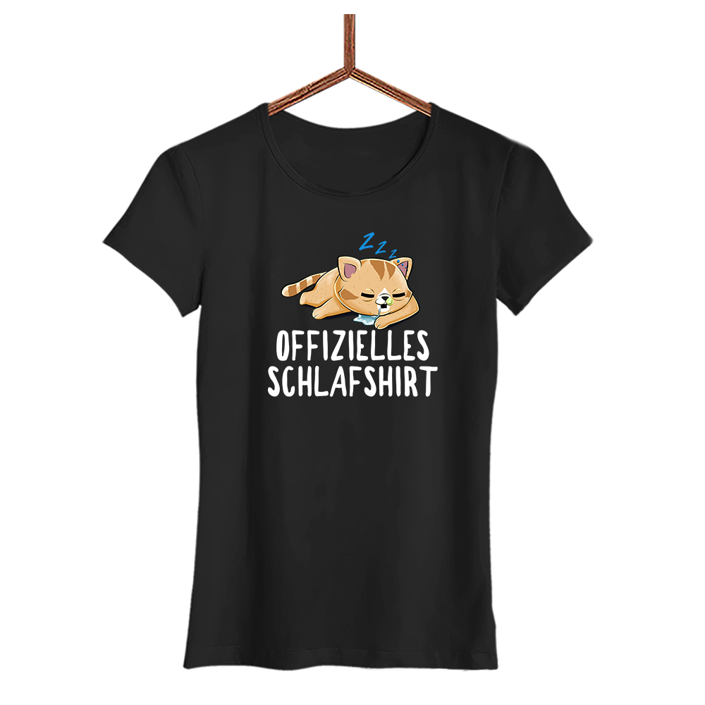 Damen T-Shirt Offizielles Schlafshirt