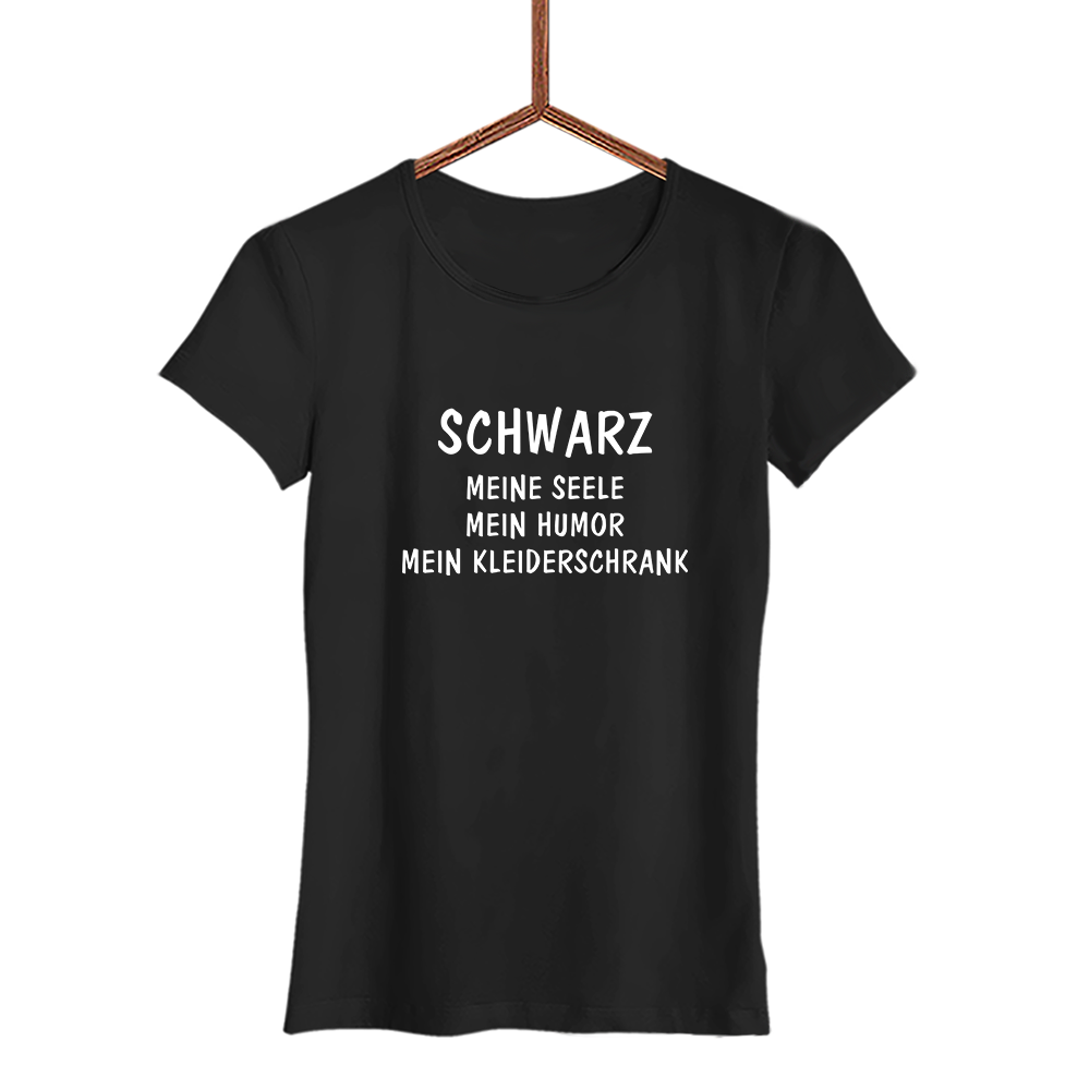 Damen T-Shirt Schwarz