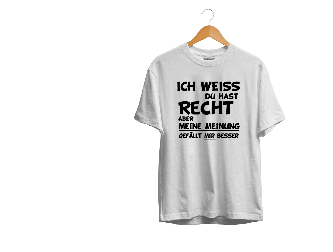 Herren T-Shirt Ich weiss du hast Recht