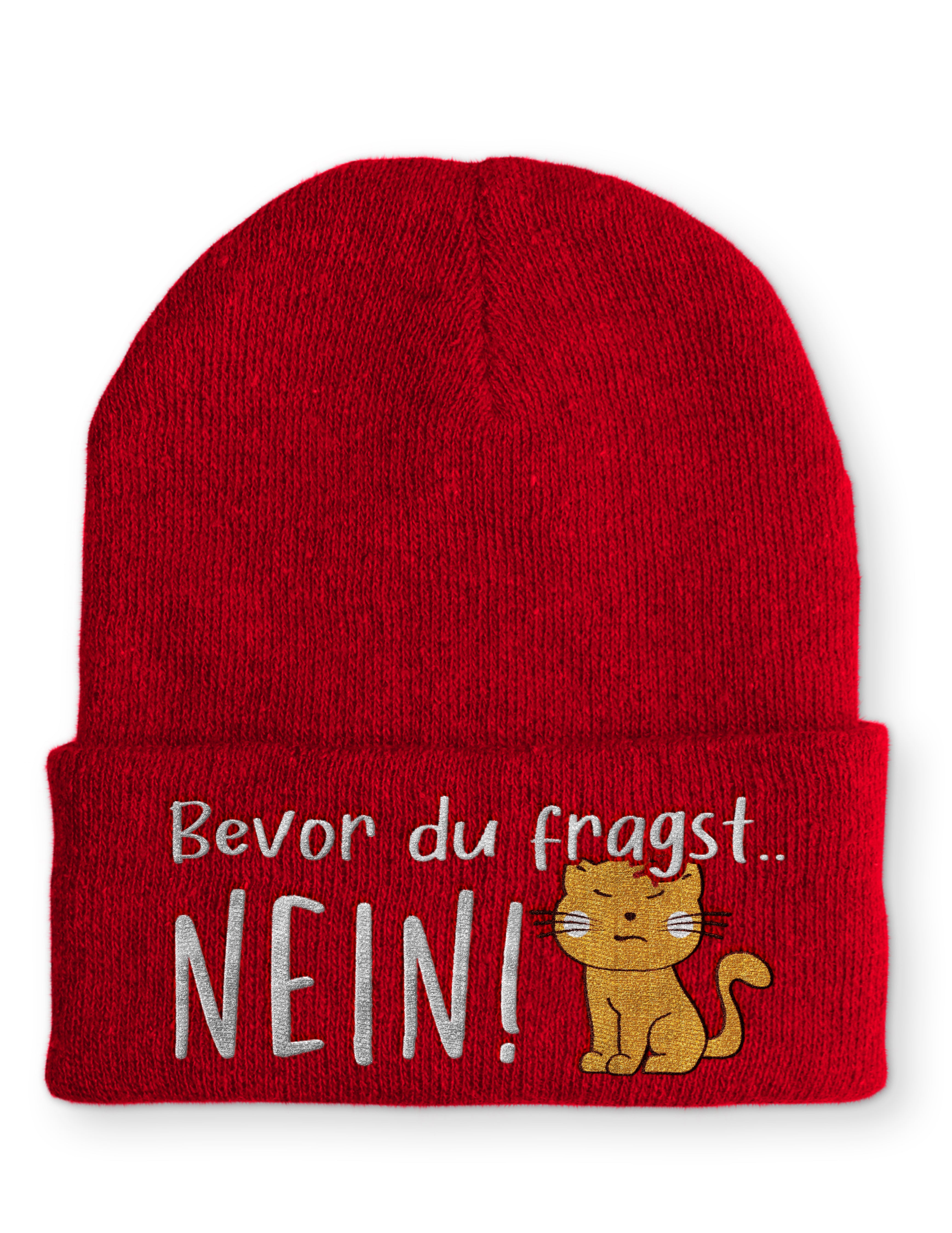 Mütze Bevor du fragst... NEIN Katze