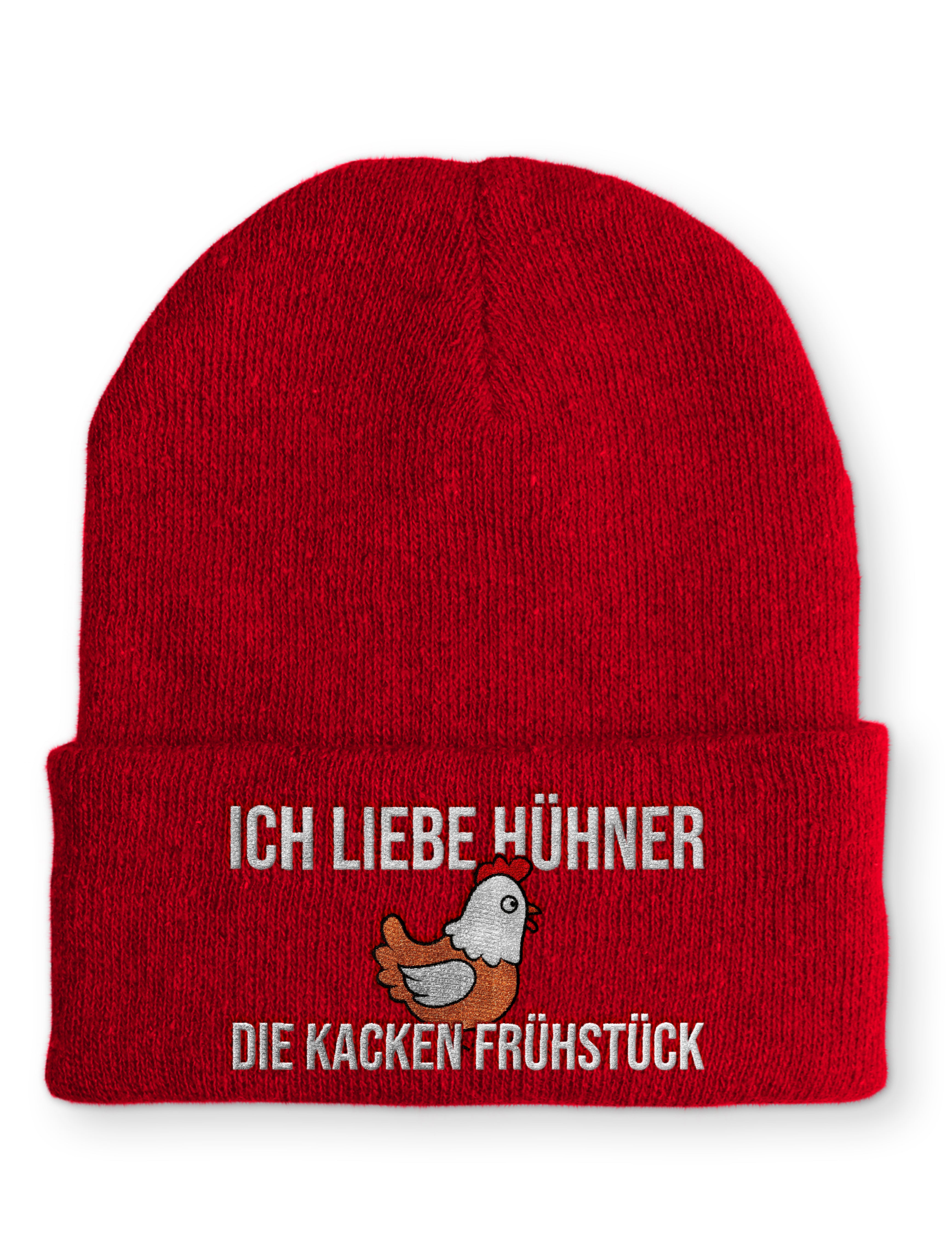 Mütze Ich liebe Hühner die kacken Frühstück