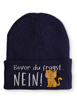 Bevor du fragst... NEIN Katze Wintermütze perfekt für die kalte Jahreszeit