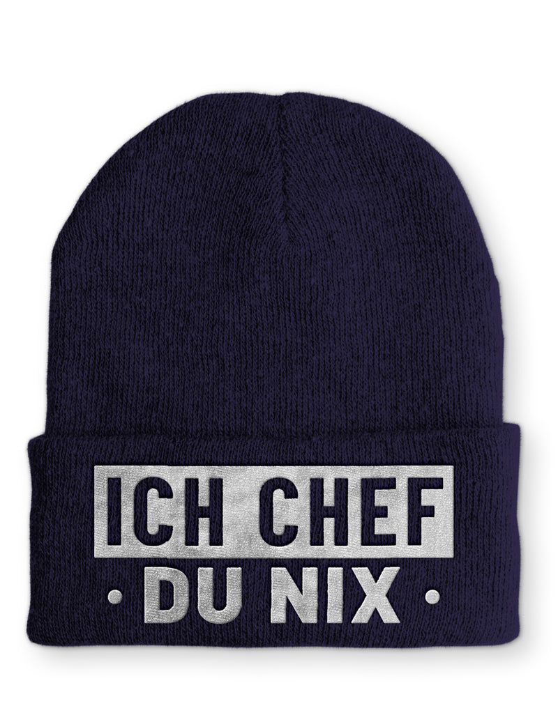 Mütze Ich Chef du nix