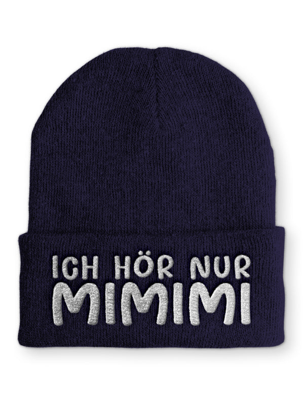 Ich hör nur MIMIMI Wintermütze perfekt für die kalte Jahreszeit