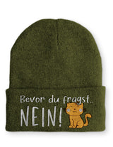 Bevor du fragst... NEIN Katze Wintermütze perfekt für die kalte Jahreszeit