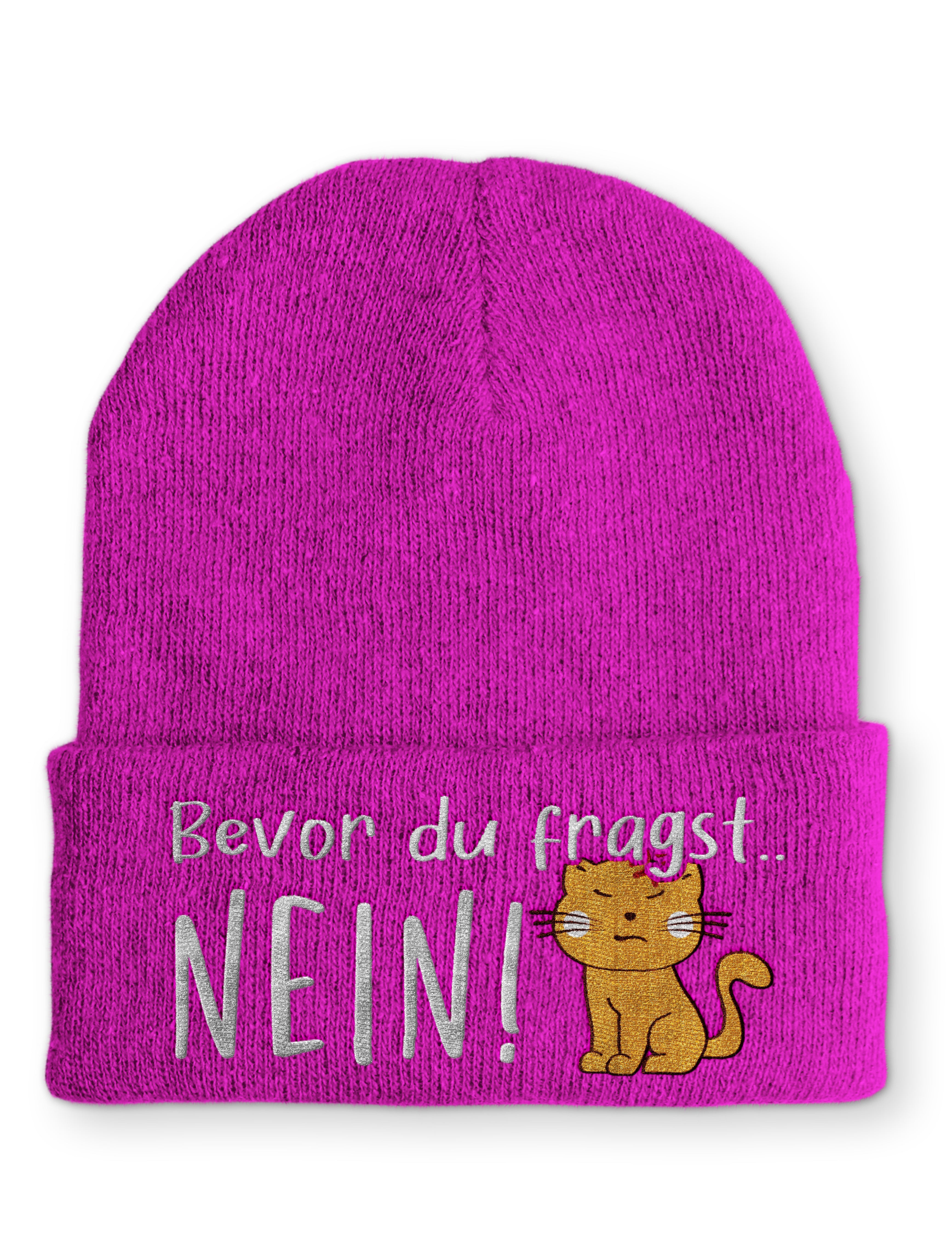Mütze Bevor du fragst... NEIN Katze