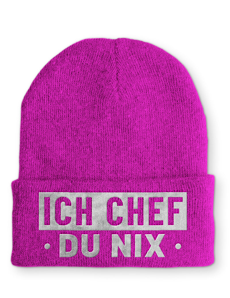 Mütze Ich Chef du nix