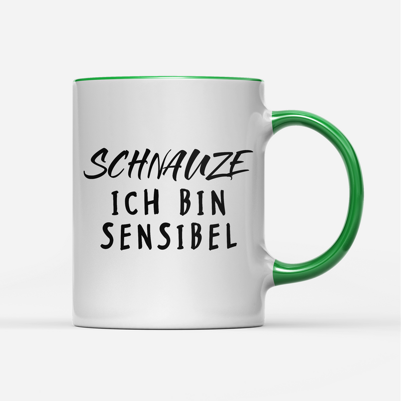 Tasse Schnauze ich bin sensibel