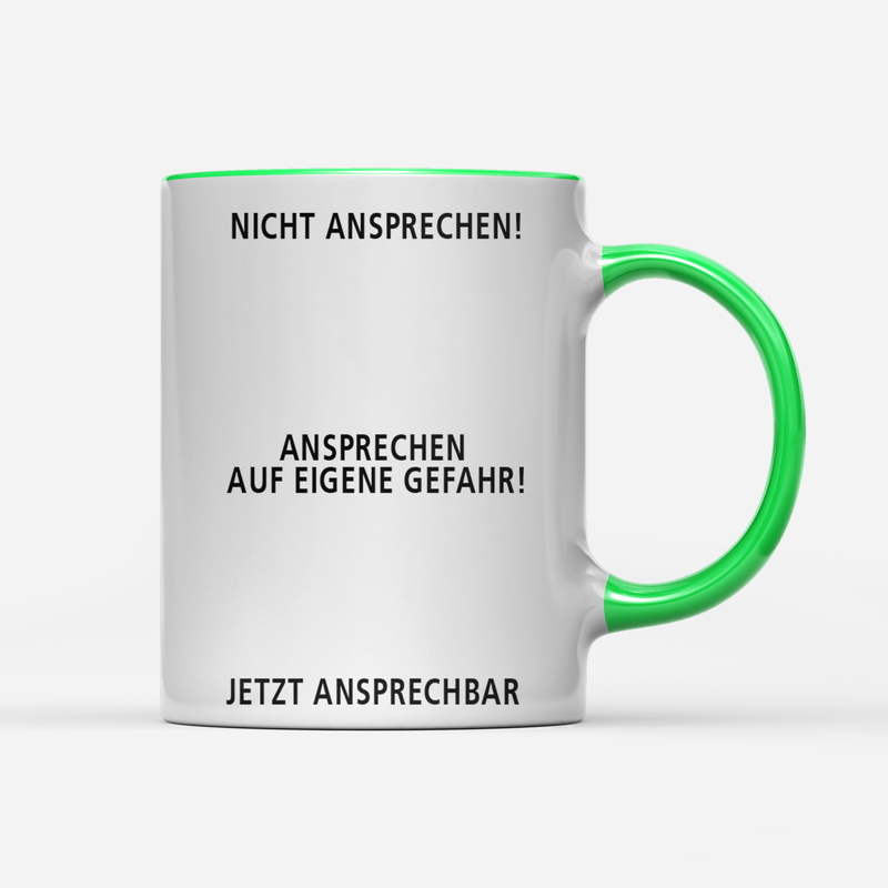 Tasse Nicht ansprechen