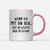 Tasse Wichtig oder in Gefahr
