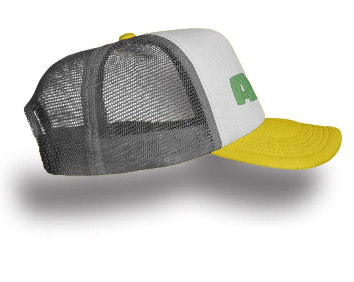 Aloha Trucker Cap mit Ananas gestickt - Schwarzer - Kaffee