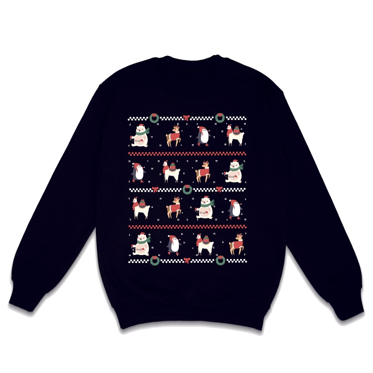 ANIMALS WEIHNACHTSSWEATSHIRT WEIHNACHTEN - Schwarzer - Kaffee