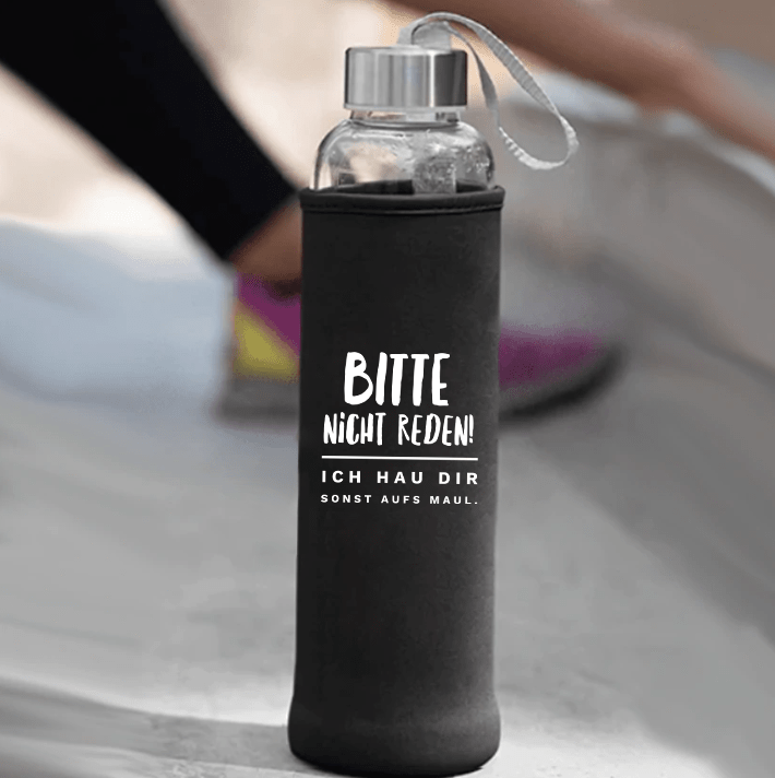 Bitte nicht reden Trinkflasche 500ml - Schwarzer - Kaffee