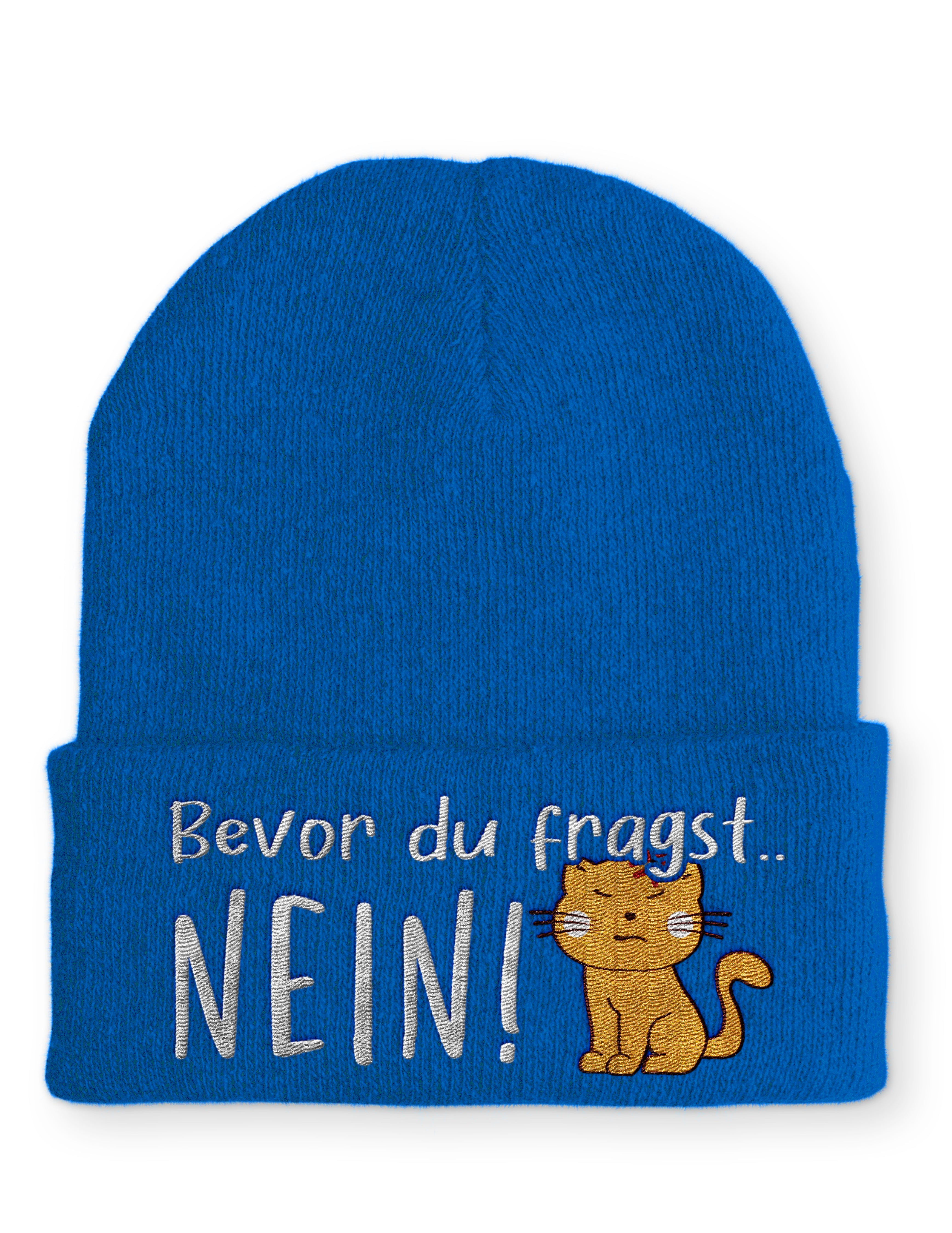 Mütze Bevor du fragst... NEIN Katze