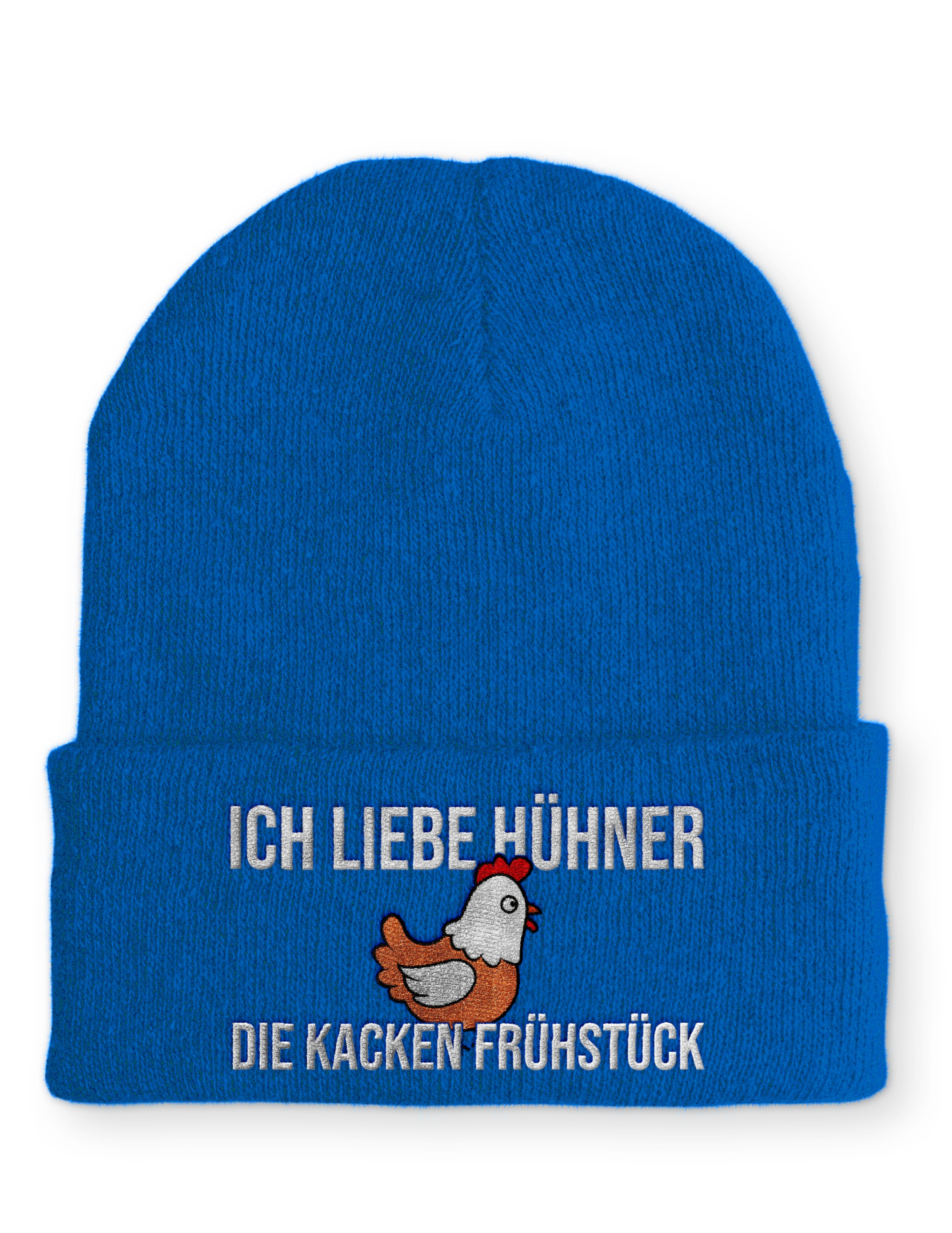 Mütze Ich liebe Hühner die kacken Frühstück