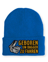 Mütze Geboren um Bagger zu fahren