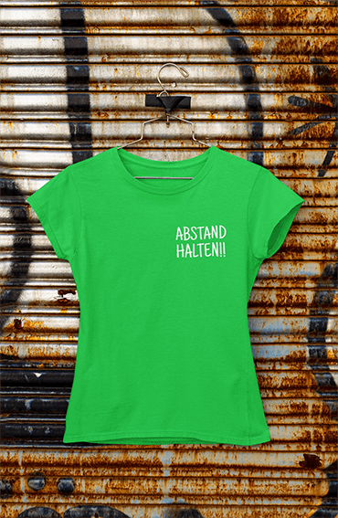 Damen T-Shirt Abstand halten Pocket Edition - Schwarzer - Kaffee