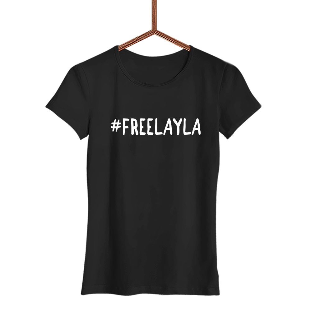 Damen T-Shirt Freelayla - Schwarzer - Kaffee