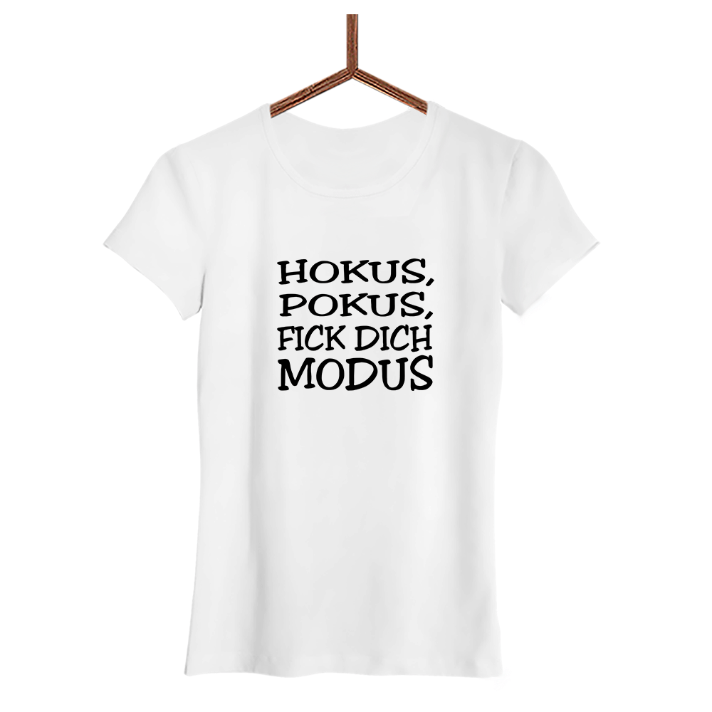 Damen T-Shirt Hokus Pokus - Schwarzer - Kaffee