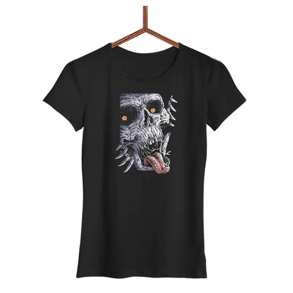 Damen T-Shirt Outbreak - Schwarzer - Kaffee