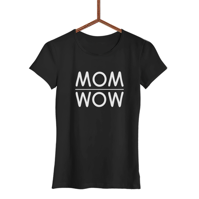 Damen T-Shirt MOM WOW