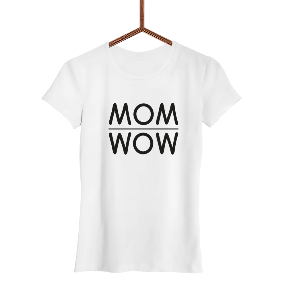 Damen T-Shirt MOM WOW