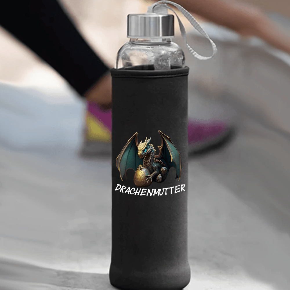 Drachenmutter Trinkflasche 500ml - Schwarzer - Kaffee