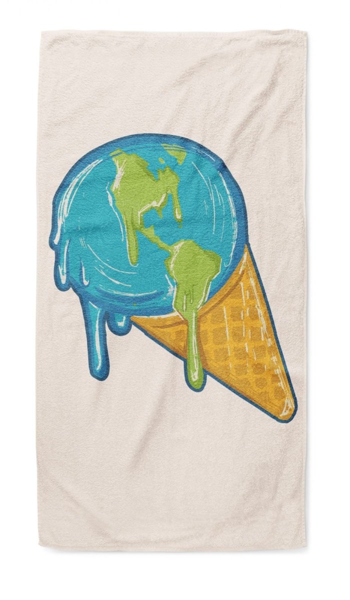 EIS WELTKUGEL HANDTUCH 50 x 100 cm - Schwarzer - Kaffee