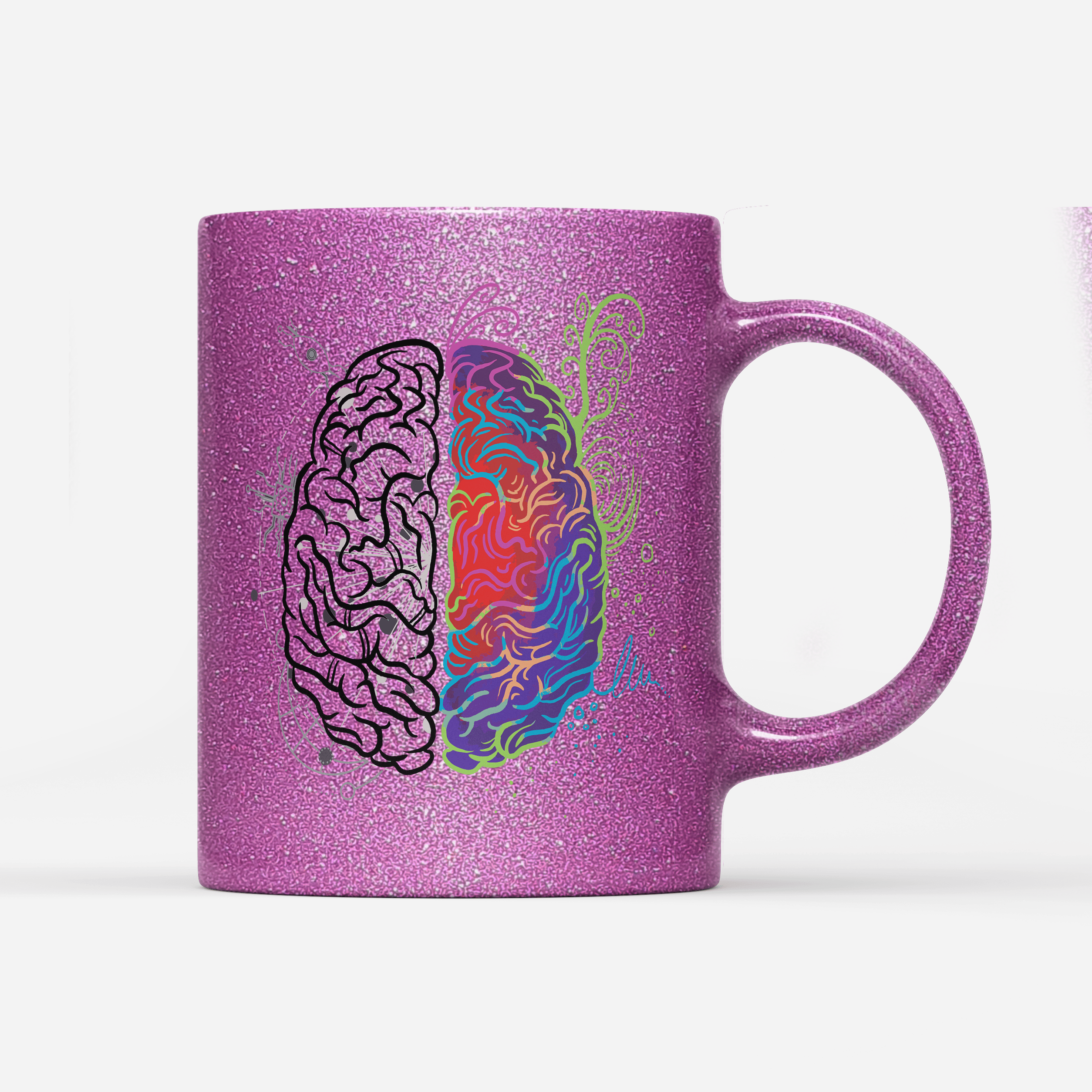 Tasse Glitzer Edition Brain