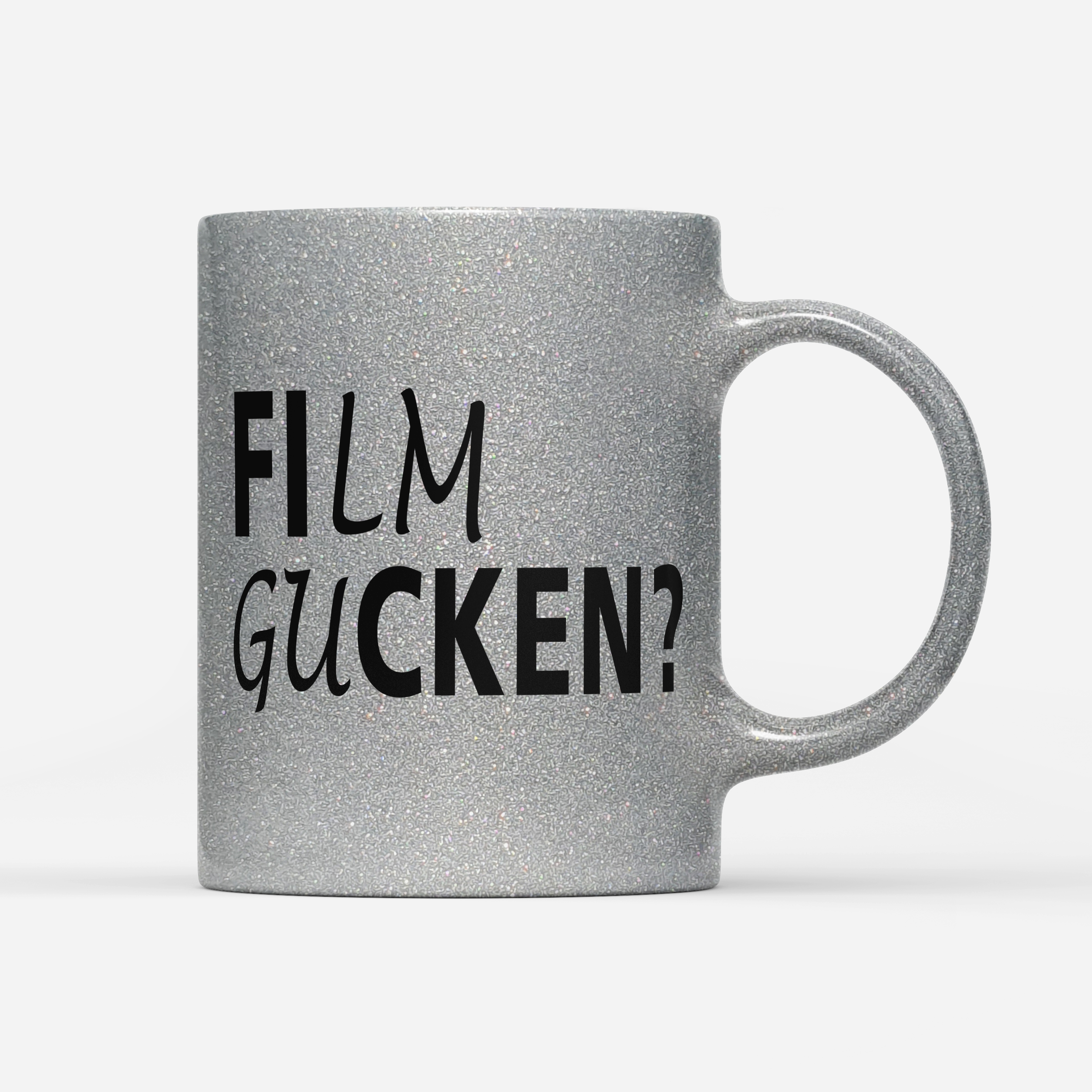 Tasse Glitzer Edition Film gucken