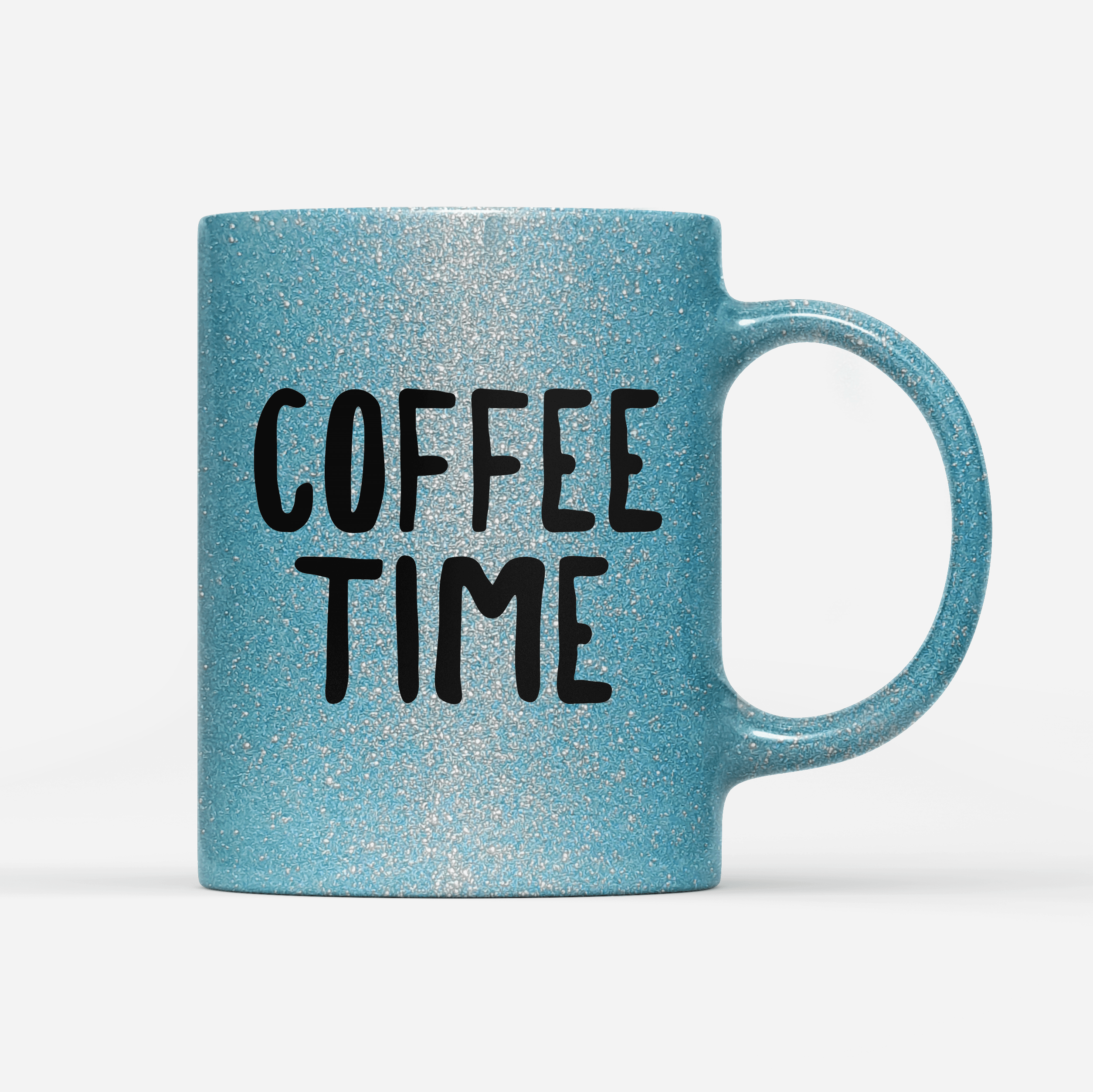 glitzer-tasse-türkis- Coffee time-min