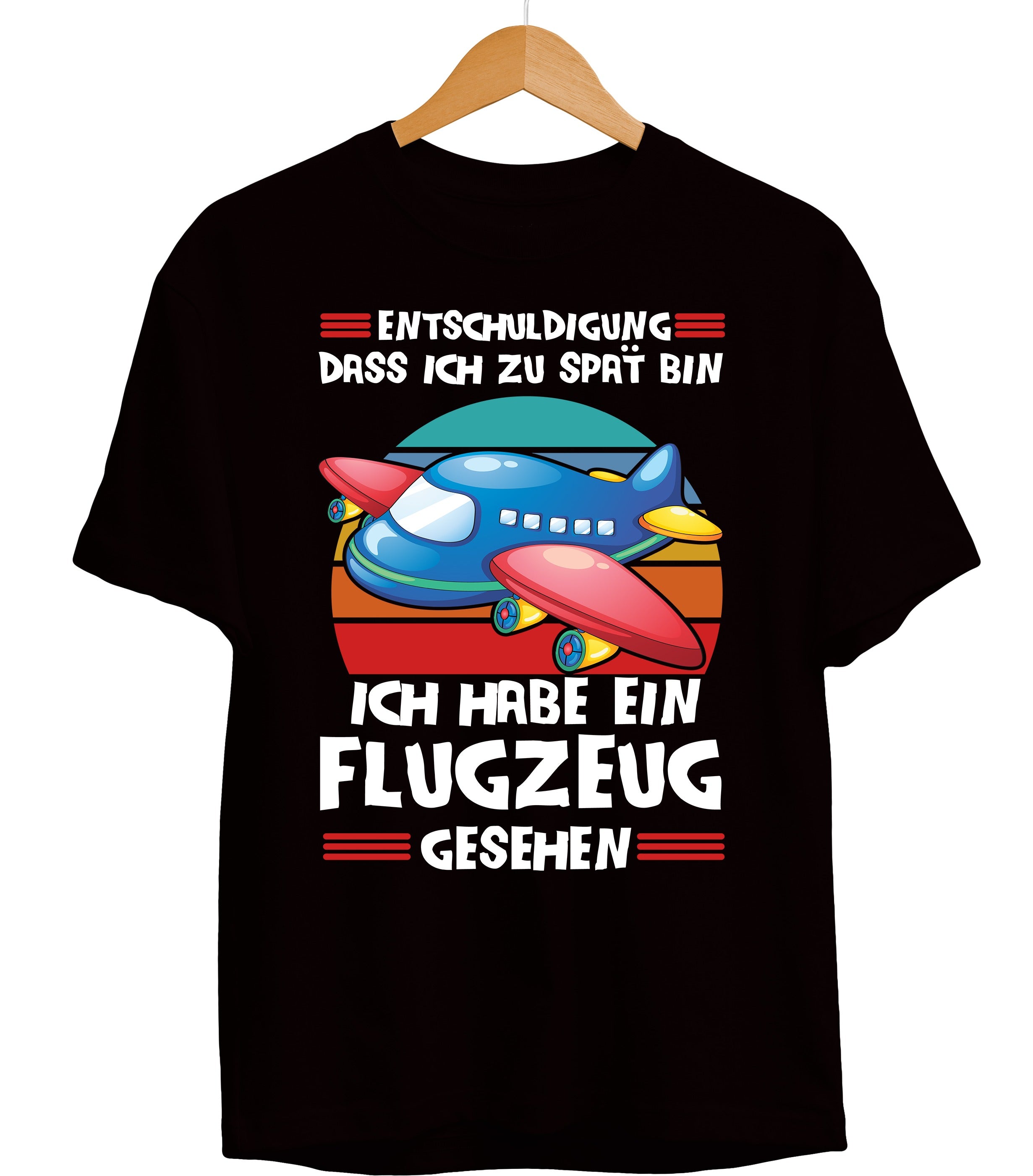 Kinder T-Shirt Flugzeug