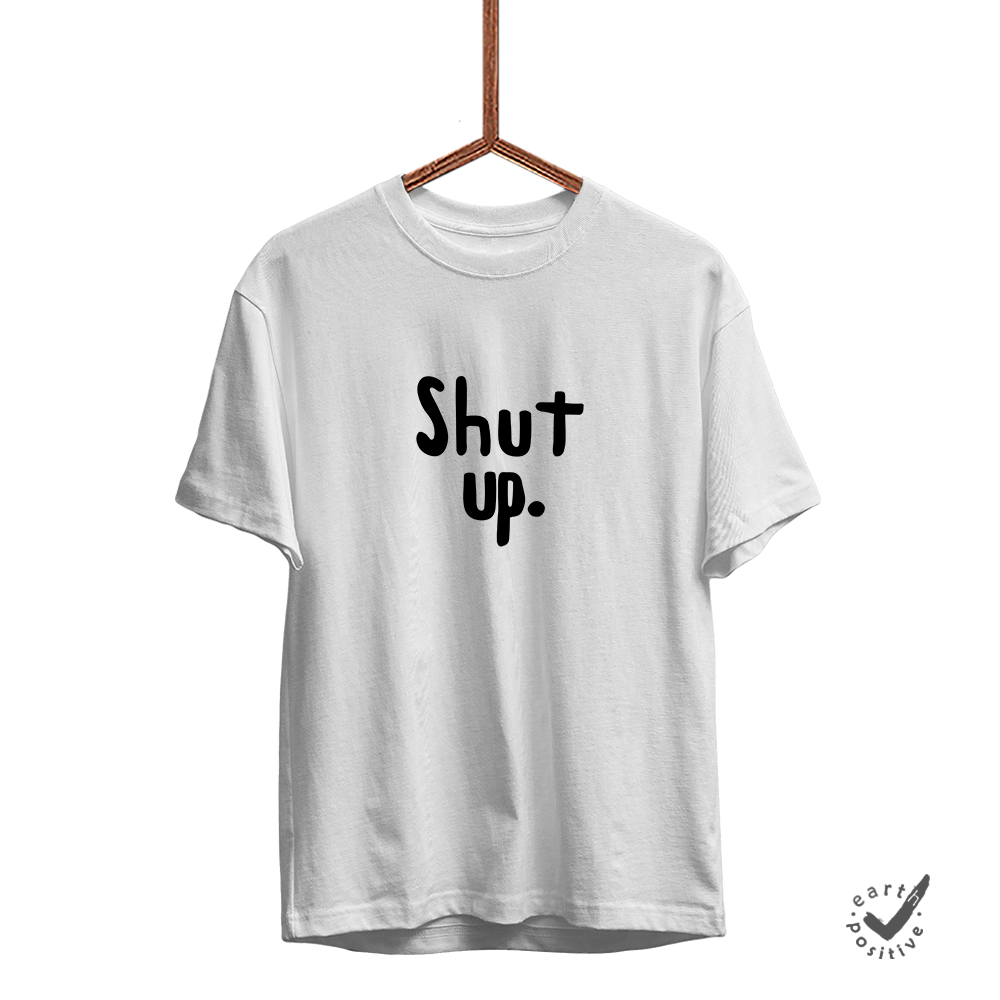 herren-shirt-weiss- shut up-min