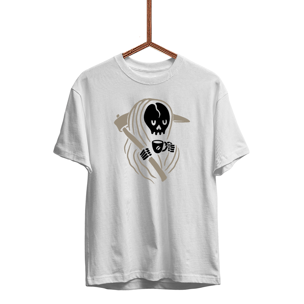 Herren T-Shirt Auszeit - Schwarzer - Kaffee